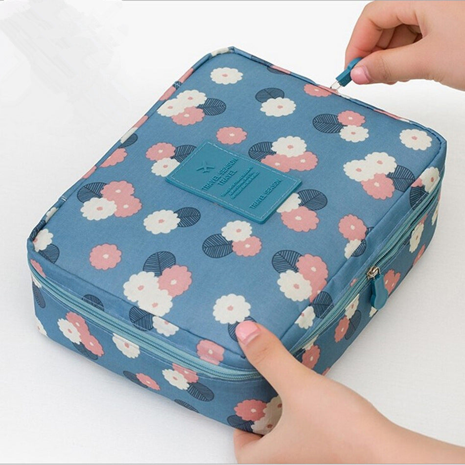 Multi-layer Storage Portable Portable Cosmetic Bag Image 8