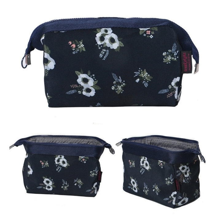 Portable Portable Waterproof Layered Toiletry Cosmetic Bag Image 8