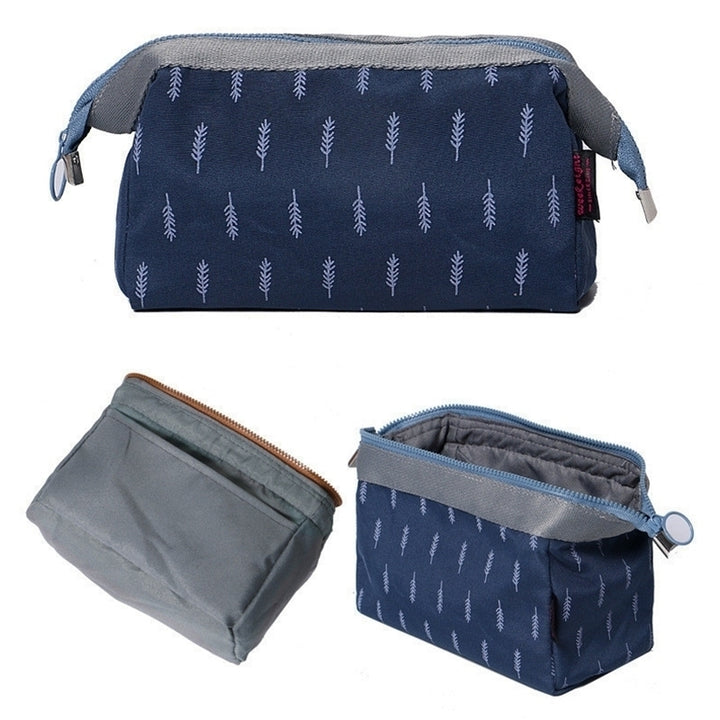 Portable Portable Waterproof Layered Toiletry Cosmetic Bag Image 9