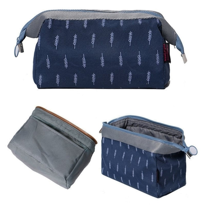 Portable Portable Waterproof Layered Toiletry Cosmetic Bag Image 1