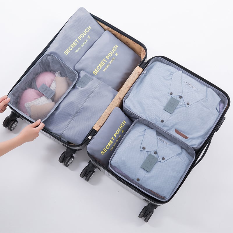 7-Piece Travel Clothing Storage Bag Image 1