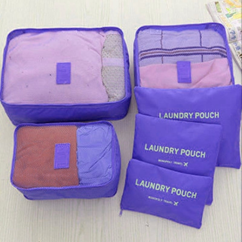 Six-Piece Storage Bag Waterproof Clothing Organizer Image 2