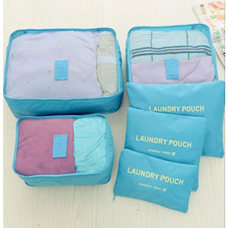 Six-Piece Storage Bag Waterproof Clothing Organizer Image 5