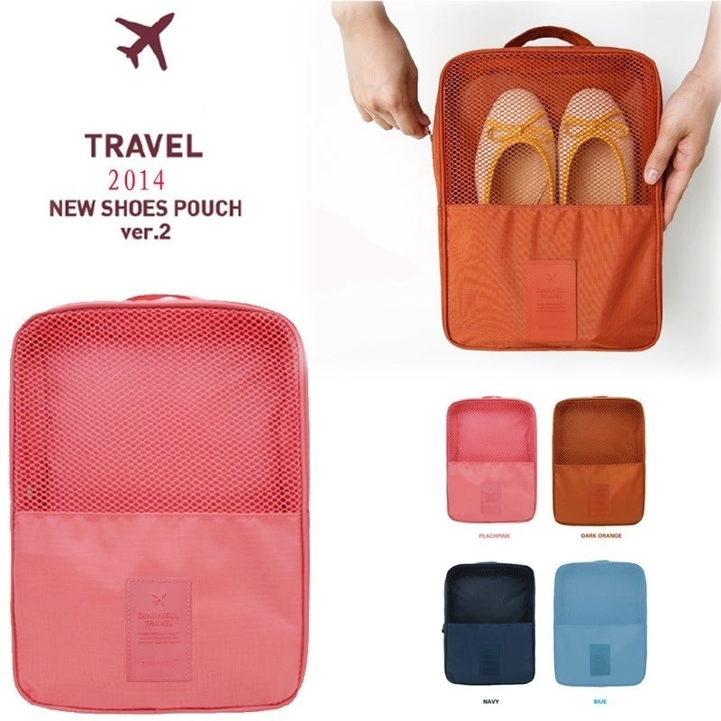 3-Digit Waterproof Travel Shoe Bag Image 1