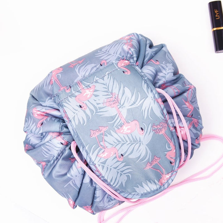 Printed Drawstring Cosmetic Bag Storage Portable Travel Image 1