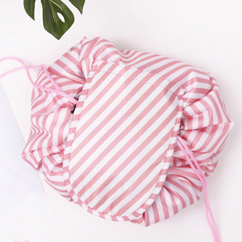 Printed Drawstring Cosmetic Bag Storage Portable Travel Image 8