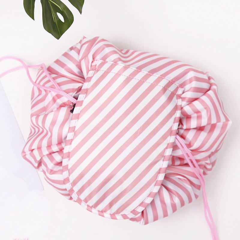 Printed Drawstring Cosmetic Bag Storage Portable Travel Image 1