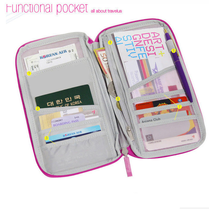 Multifunctional Storage Travel Card Document Wallet Image 2