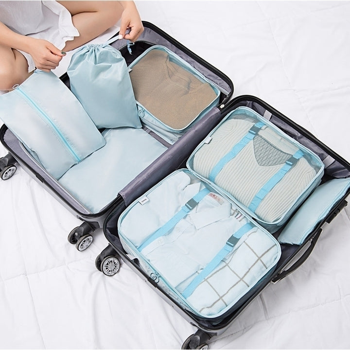 7-Piece Travel Organizing Bag Clothing Storage Bag Image 8