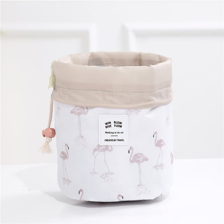 Color Cylinder Drawstring Cosmetic Bag Image 1