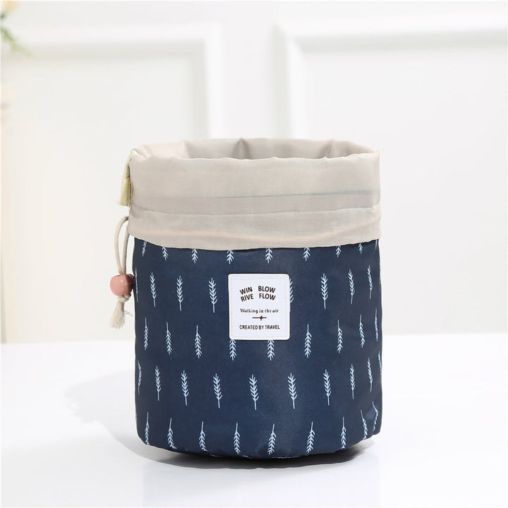 Color Cylinder Drawstring Cosmetic Bag Image 1