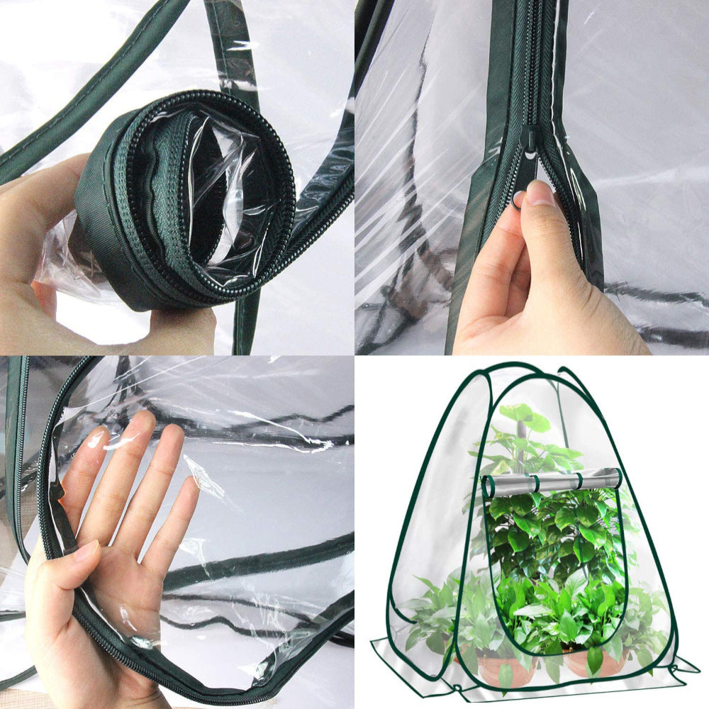 Foldable Portable Garden Flower Mini Heat Preservation Cover Image 2