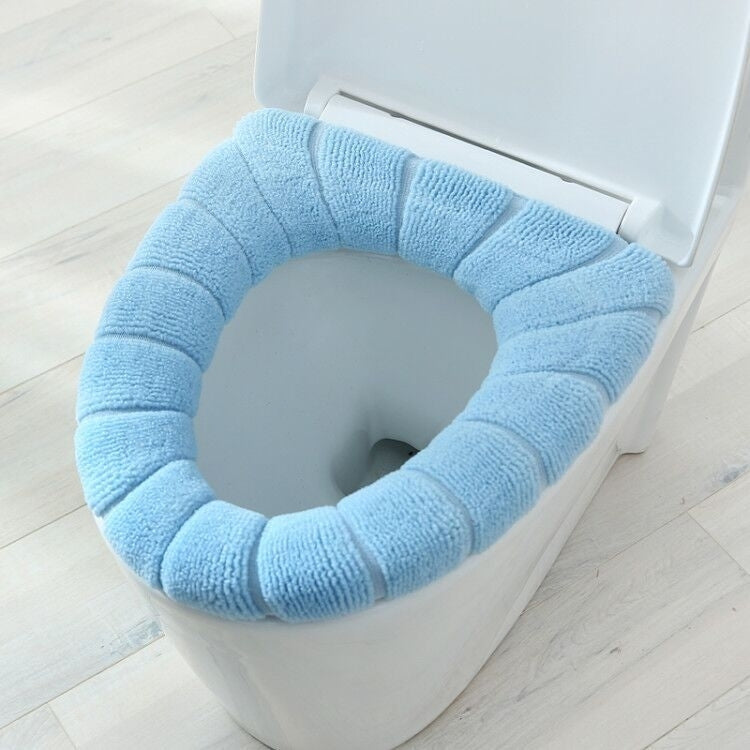 4-pack Round Thick Toilet Cover Plush Universal Image 5