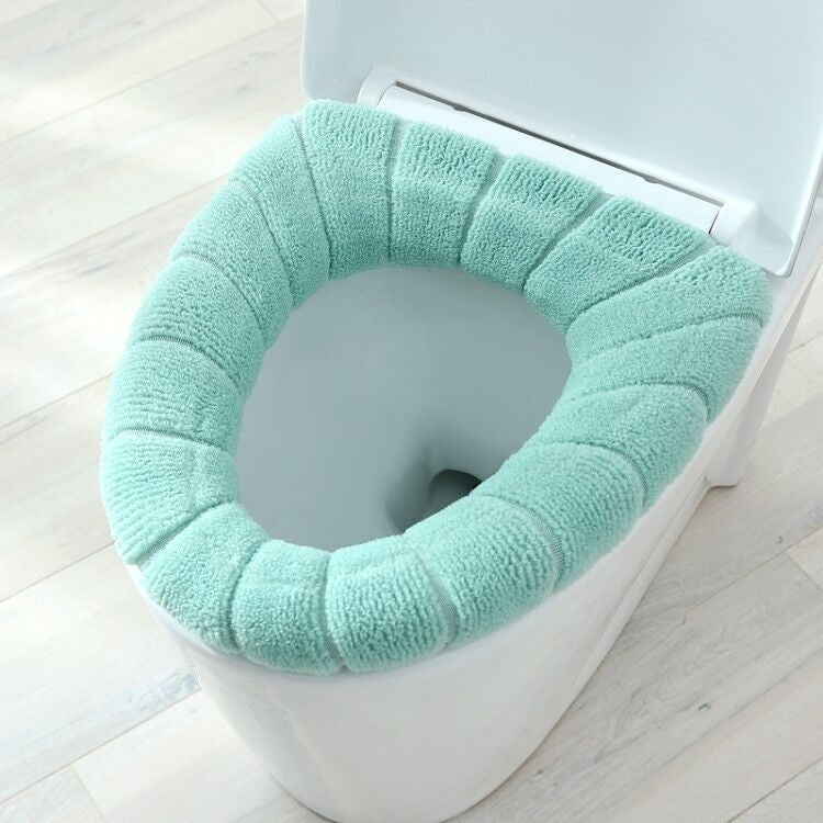 4-pack Round Thick Toilet Cover Plush Universal Image 6