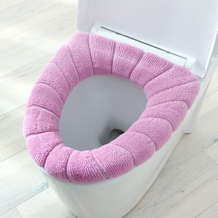 4-pack Round Thick Toilet Cover Plush Universal Image 7