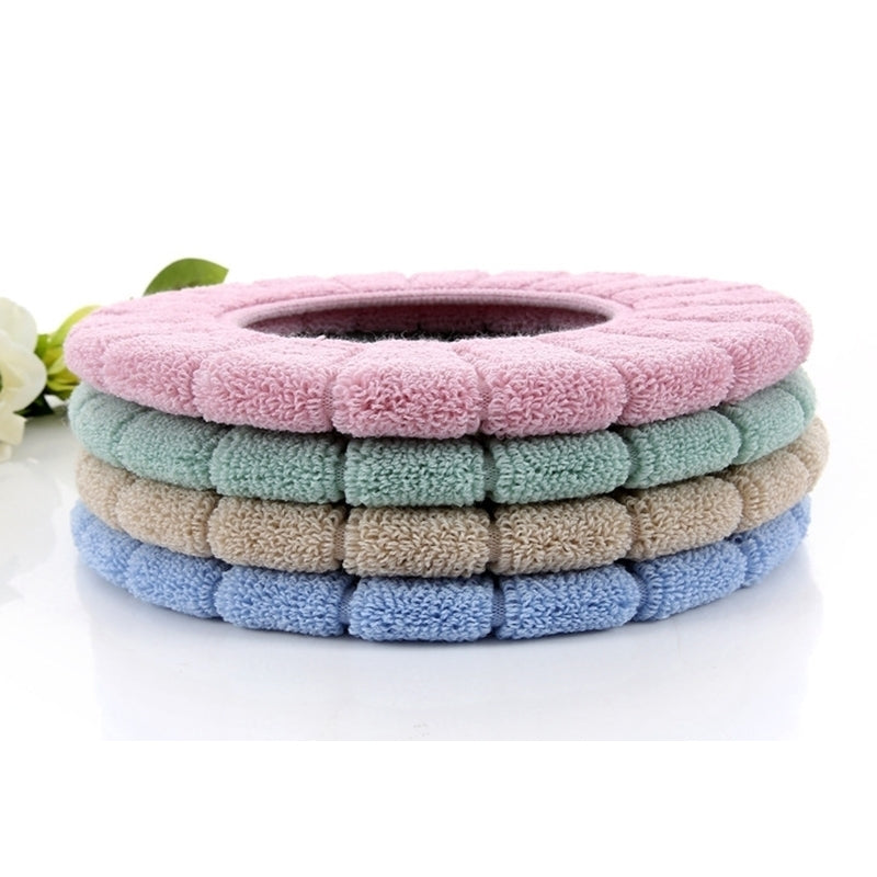 4-pack Round Thick Toilet Cover Plush Universal Image 9