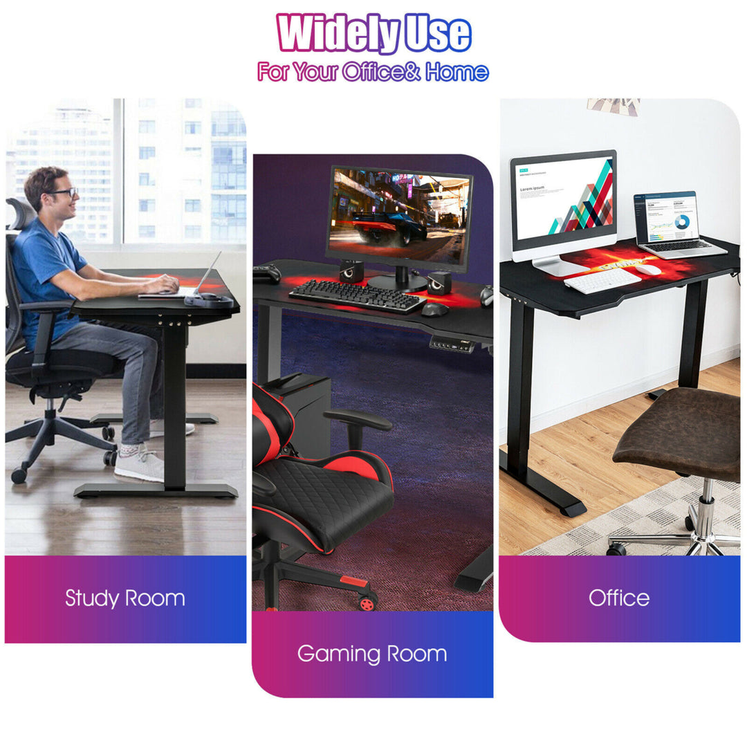 Electric Standing Gaming Desk Sit to Stand Height Adjustable Splice Board Image 5