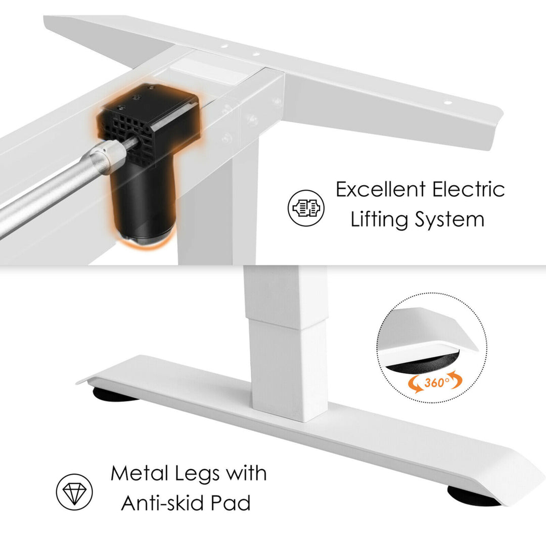 Electric 55x28 Standing Desk Sit Stand Height Adjustable Splice Board Image 10