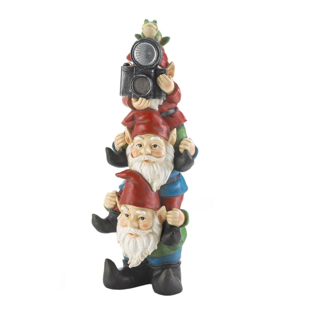 STACKED SOLAR GNOME FIGURINE Image 1