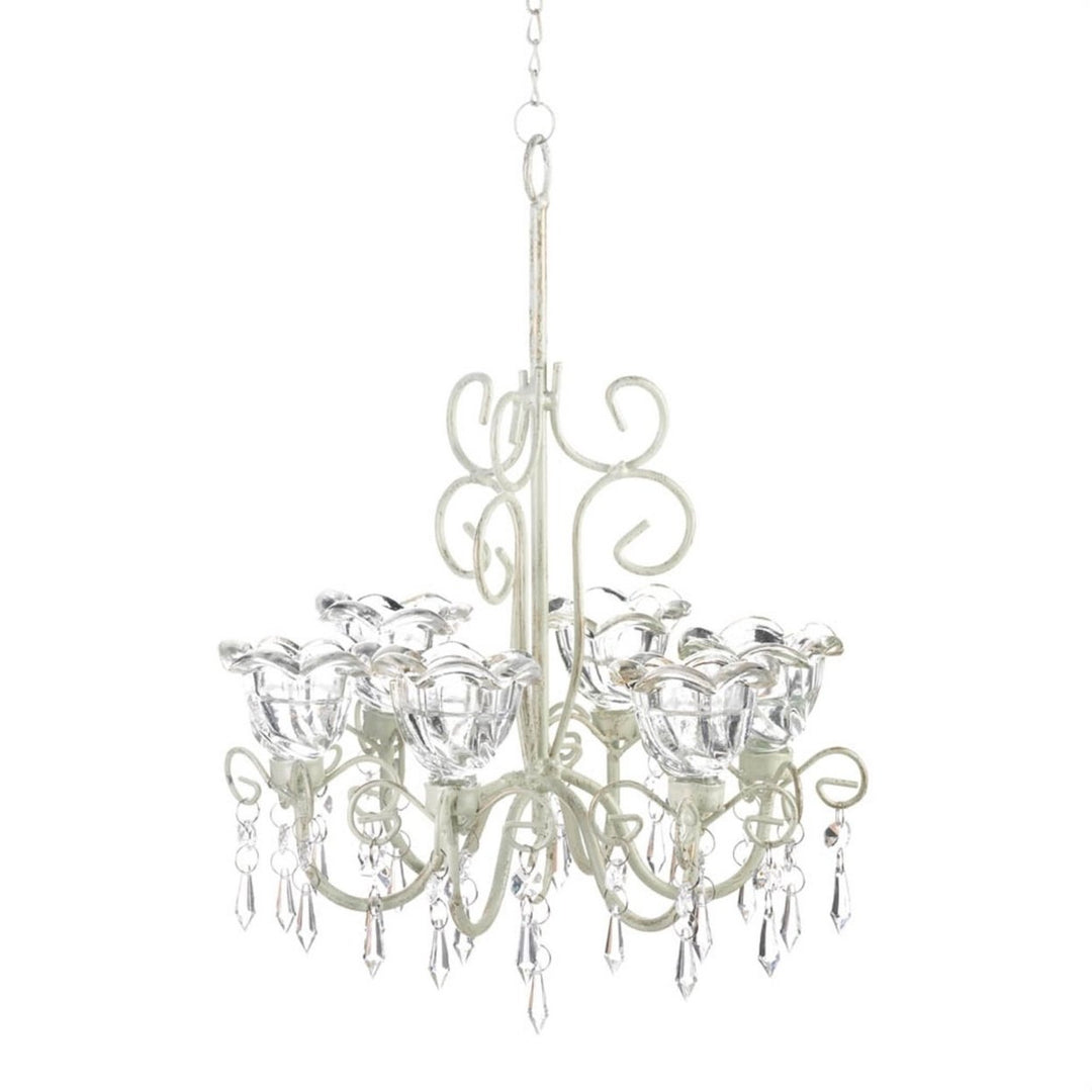 CRYSTAL BLOOMS CANDLE CHANDELIER Image 1