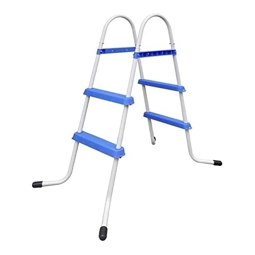 Above Ground Swimming Pool Portable Steel Frame Non-Slip Steps Swimming Pool Ladder Image 1