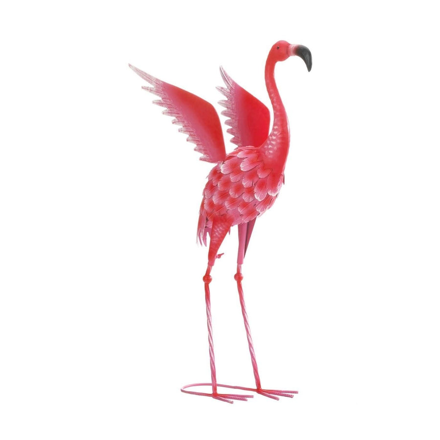 FLYING FLAMINGO METAL DECOR Image 1