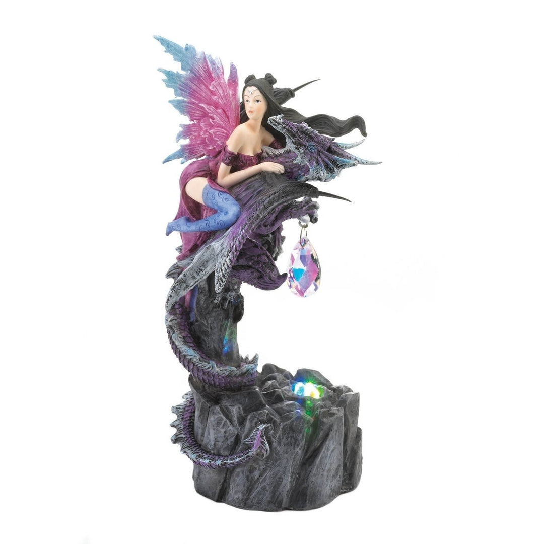 LIGHT UP FAIRY AND DRAGON FIGURINE Image 1