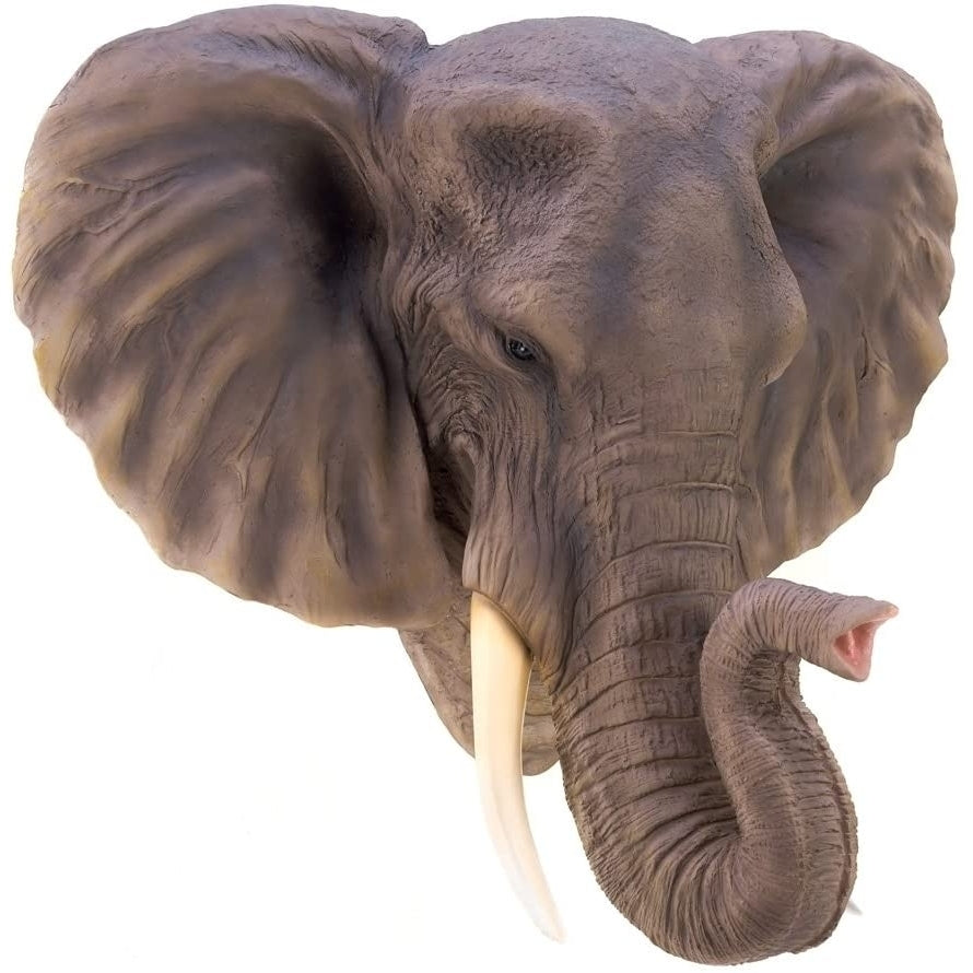 Noble Elephant Wall Lifelike Majestic Decorative Plaque Image 1