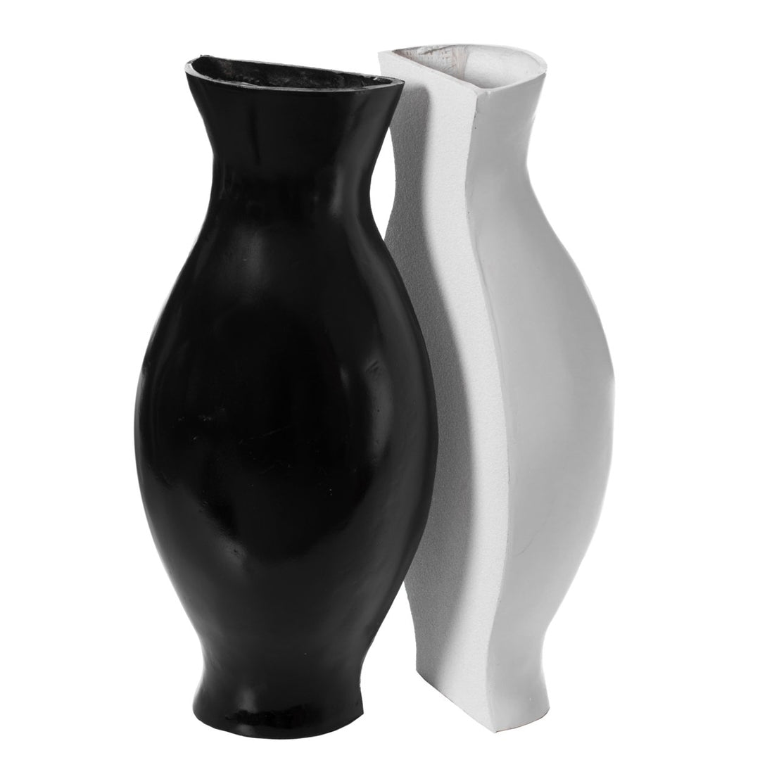 Unify Tall Narrow Floor Vase 28.5 Inch Modern Fiberglass Decorative Home Accent Image 1