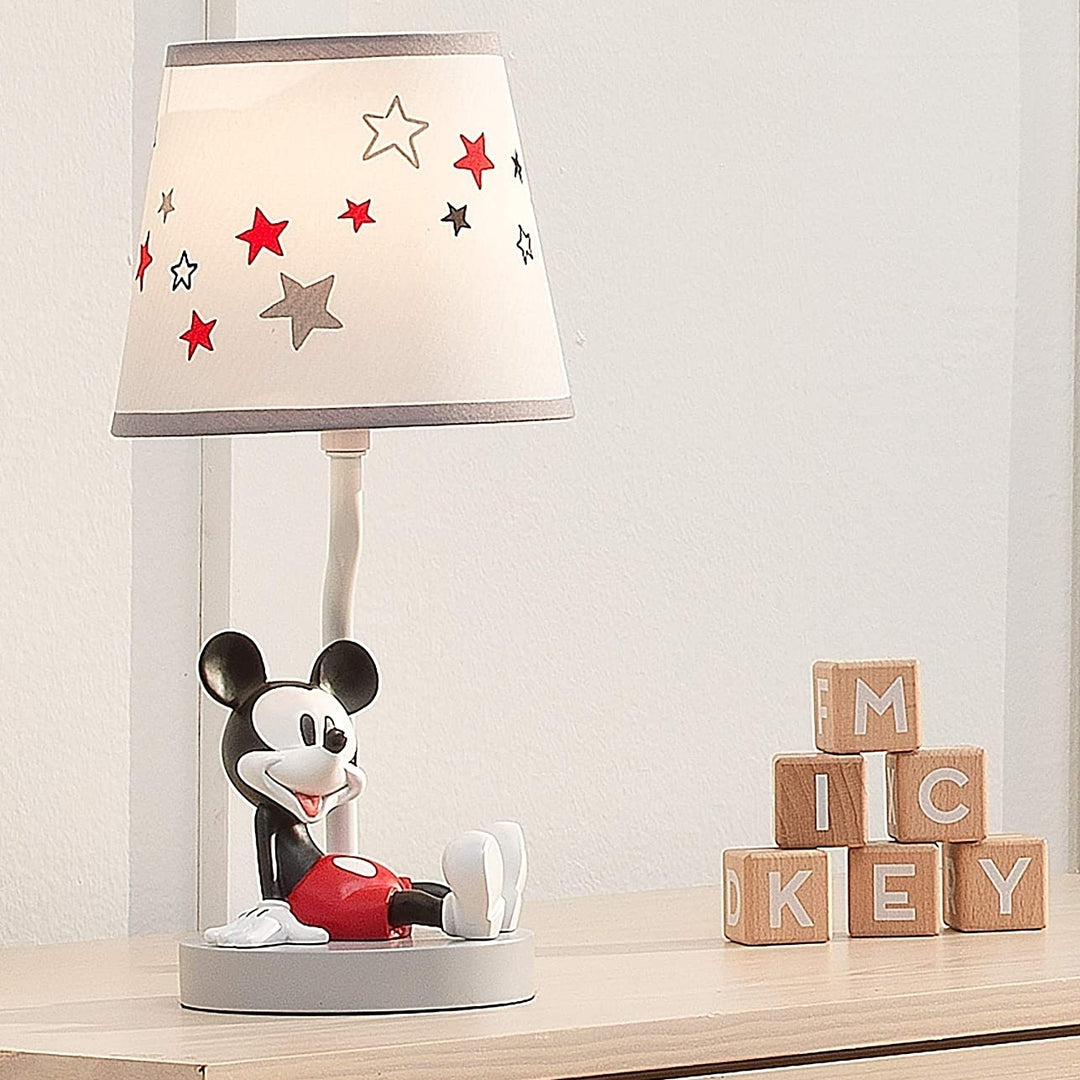 Disney Magical Mickey Mouse Lamp with Shade and Bulb Image 1