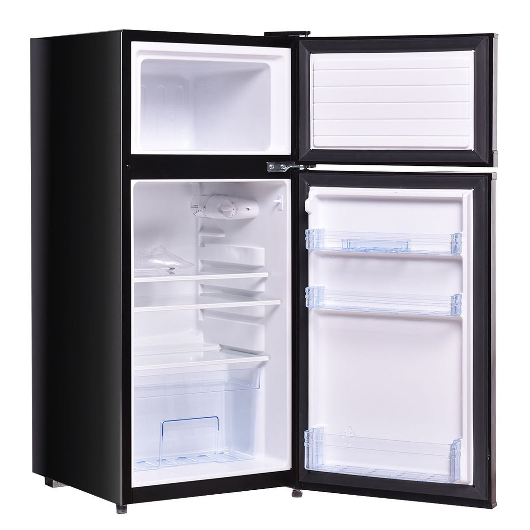 2 Doors 3.4 cu ft. Unit Compact Mini Refrigerator Freezer Cooler Image 10