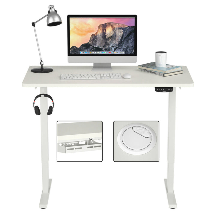 Electric Standing Desk Sit to Stand Height Adjustable Dual Motor Image 7