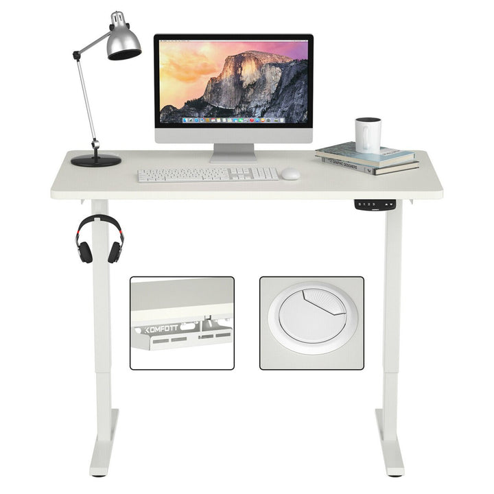 Electric Standing Desk Sit to Stand Height Adjustable Dual Motor Image 1