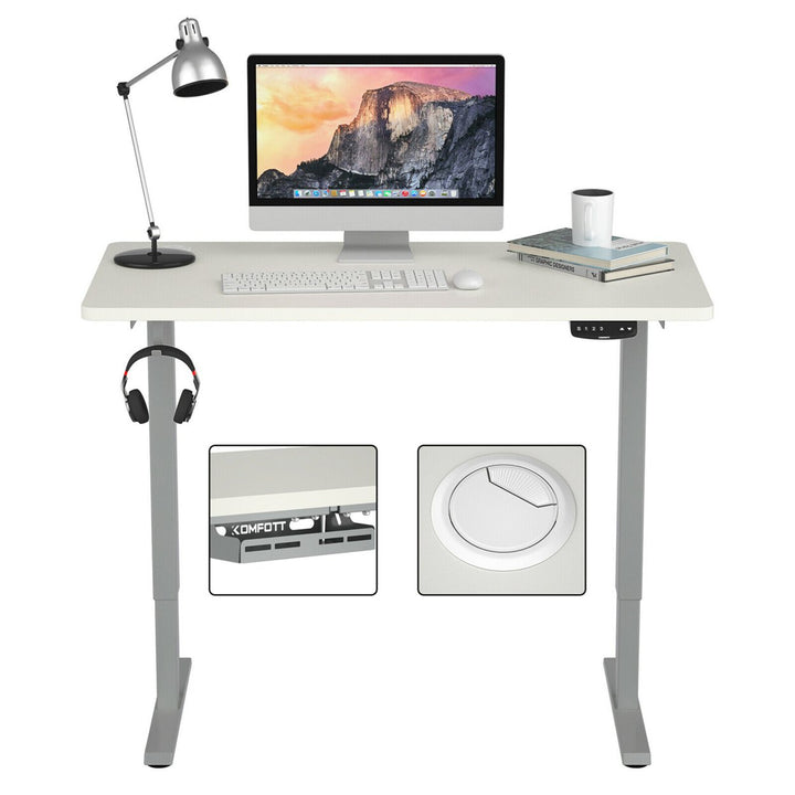 Electric Standing Desk Sit to Stand Height Adjustable Dual Motor Image 1