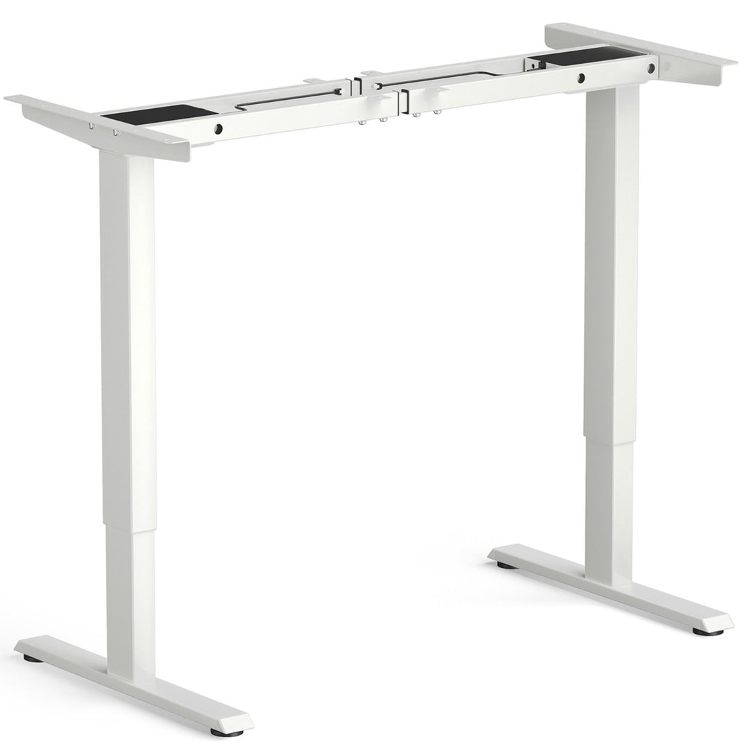 Dual-Motor Stand up Desk Frame Workstation Base w/ Adjustable Width and Height Image 3