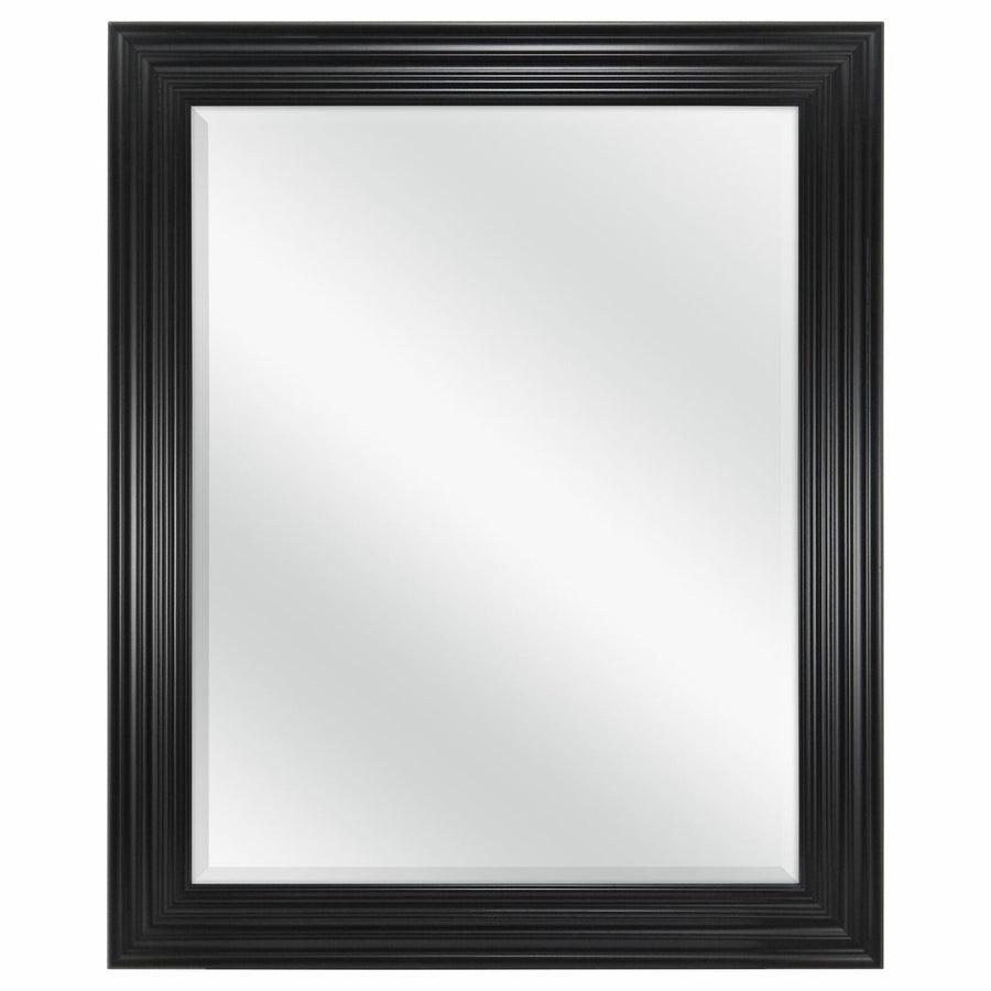 Mainstays Classic Beveled Wall Mirror, 27" x 33" Black Image 1