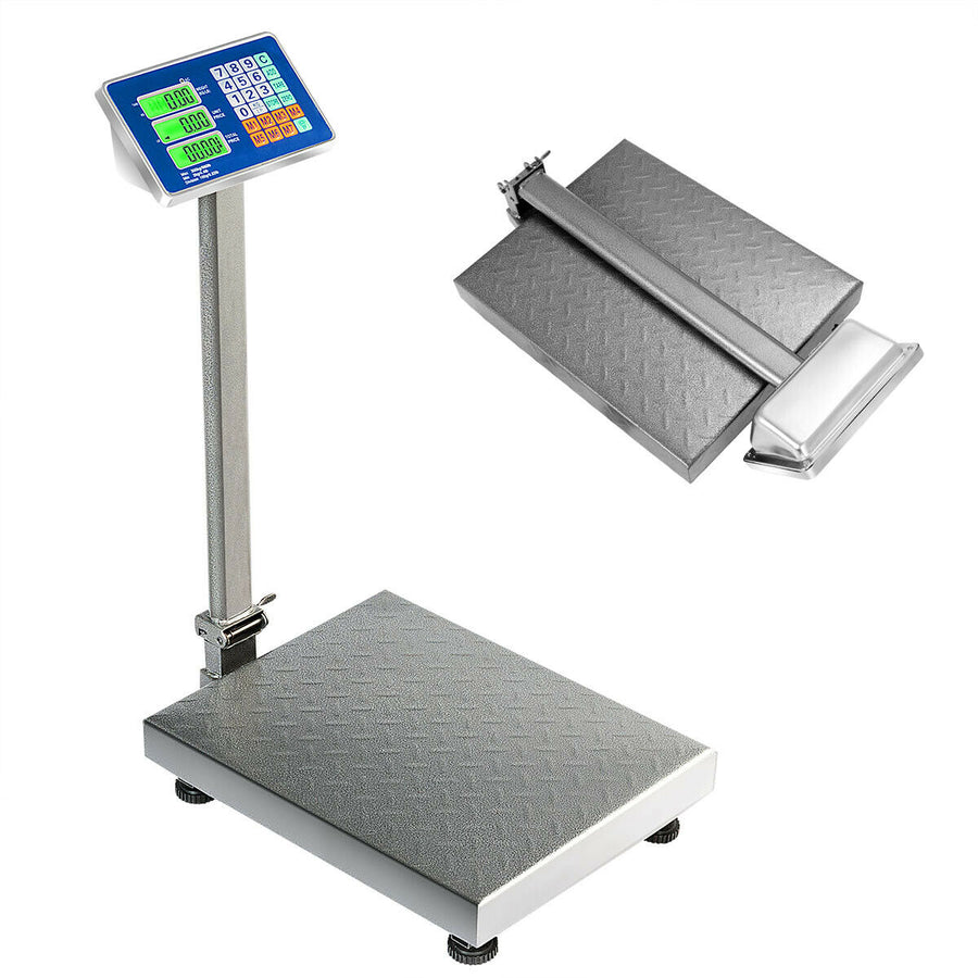 660lbs Weight Platform Scale Digital Floor Folding Scale Postal Shipping Mailing Image 1