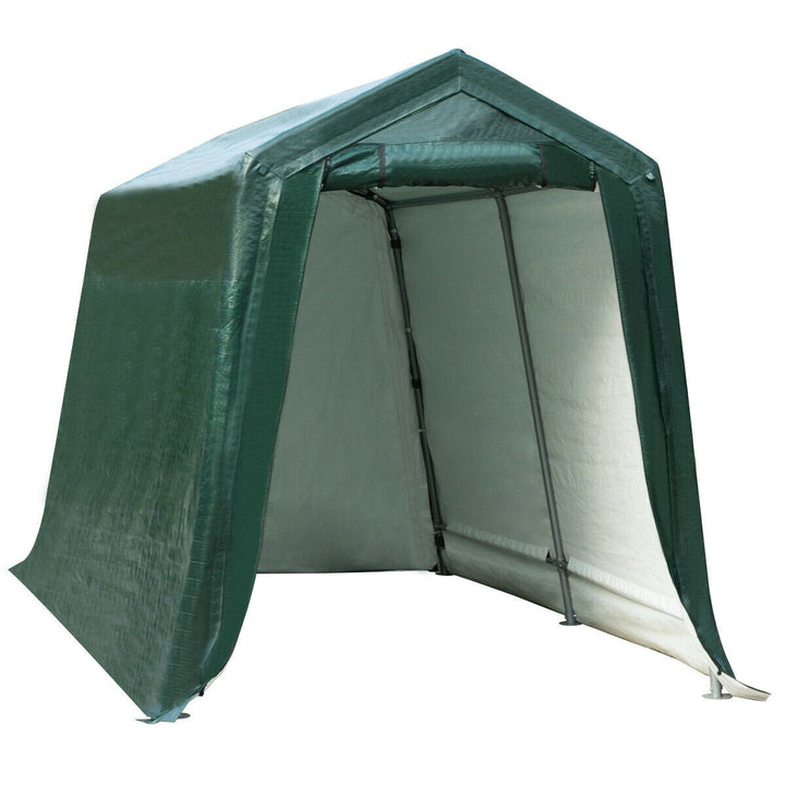 7x12 Patio Tent Carport Storage Shelter Shed Car Canopy Heavy Duty Green Image 1