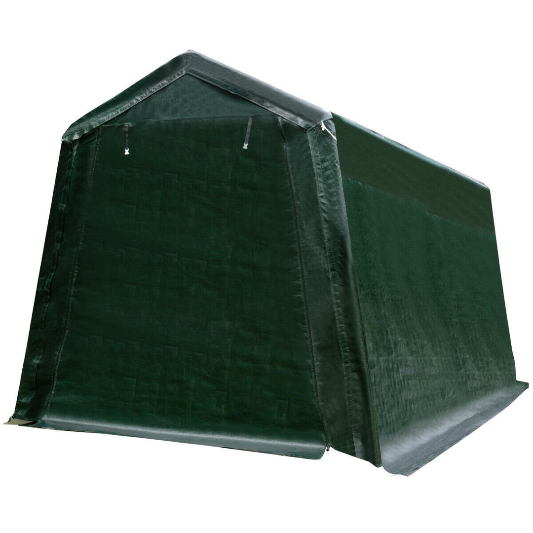 10x10 Patio Tent Carport Storage Shelter Shed Car Canopy Heavy Duty Green Image 8