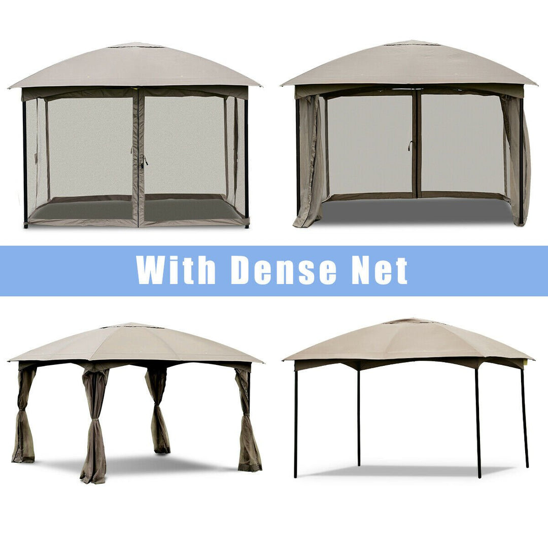 11.5FT Patio Gazebo Canopy Tent Wedding Party Shelter Awning Mosquito Netting Image 6