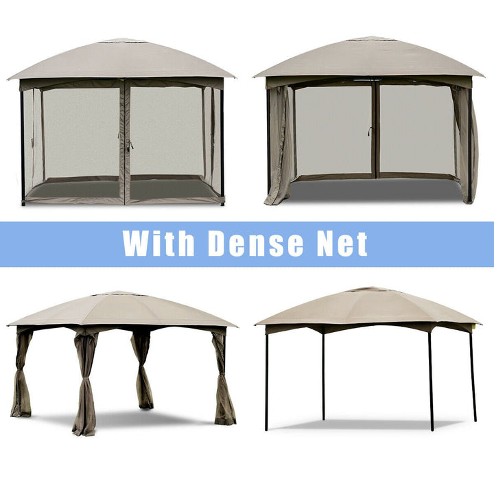 11.5FT Patio Gazebo Canopy Tent Wedding Party Shelter Awning Mosquito Netting Image 6