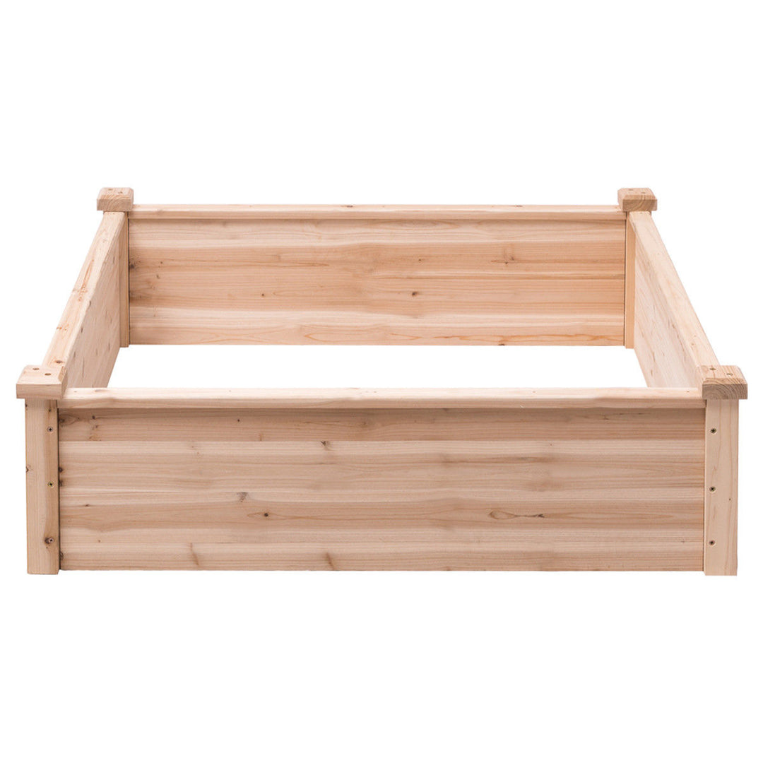 Wooden Garden Bed Vegetable Flower Raised Square Planter Kit Outdoor Garden Image 6