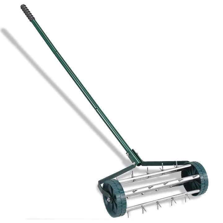 Rolling Garden Lawn Aerator Roller Home Grass Steel Handle Image 3