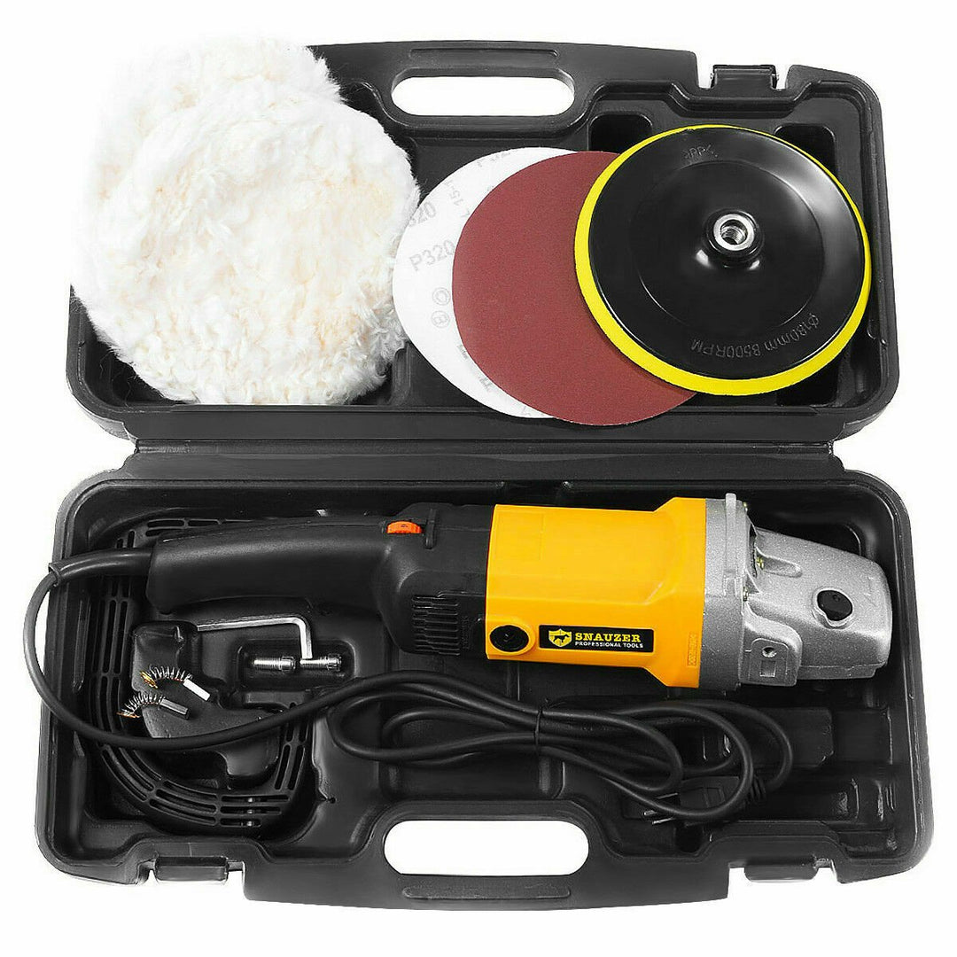 7" Electric 6 Variable Speed Car Polisher Buffer Waxer Sander Detail Boat Image 1