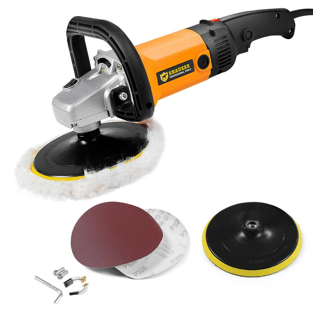 7" Electric 6 Variable Speed Car Polisher Buffer Waxer Sander Detail Boat Image 5