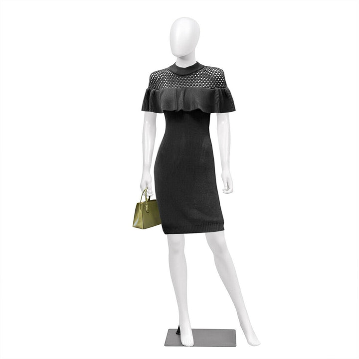 Female Mannequin Egghead Plastic Full Body Dress Form Display Image 8