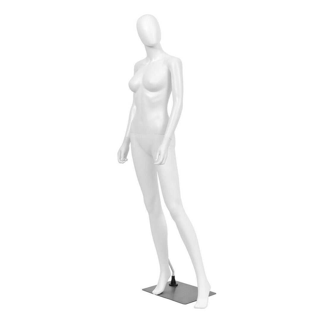 Female Mannequin Egghead Plastic Full Body Dress Form Display Image 9