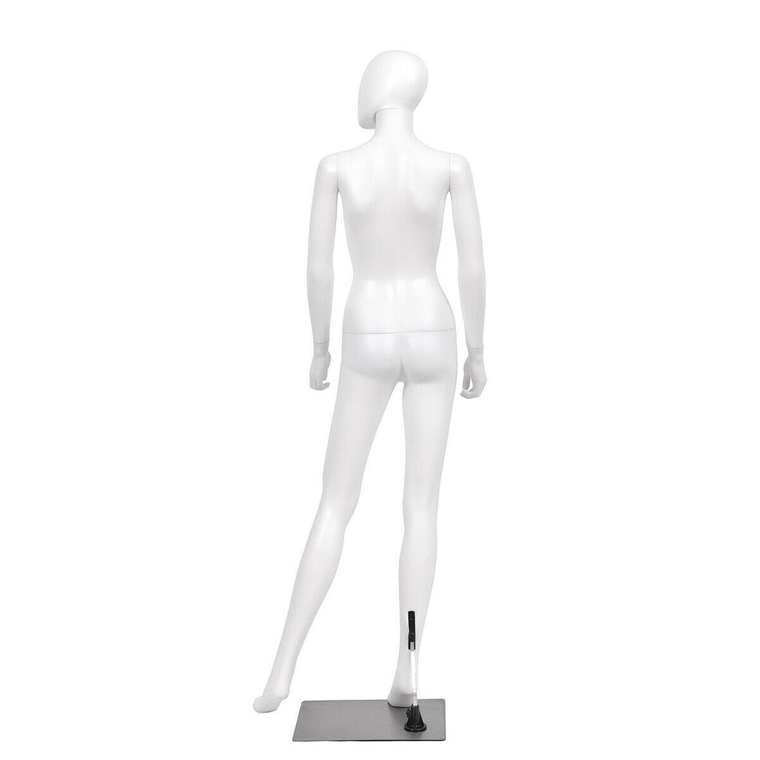 Female Mannequin Egghead Plastic Full Body Dress Form Display Image 10