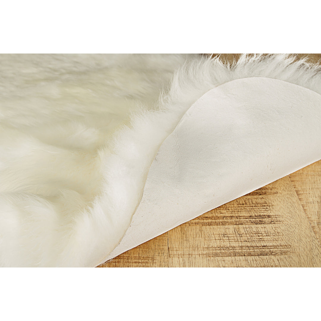 100%  ZEALAND SHEEPSKIN SINGLE Aprox 2X3 NATURAL Image 4