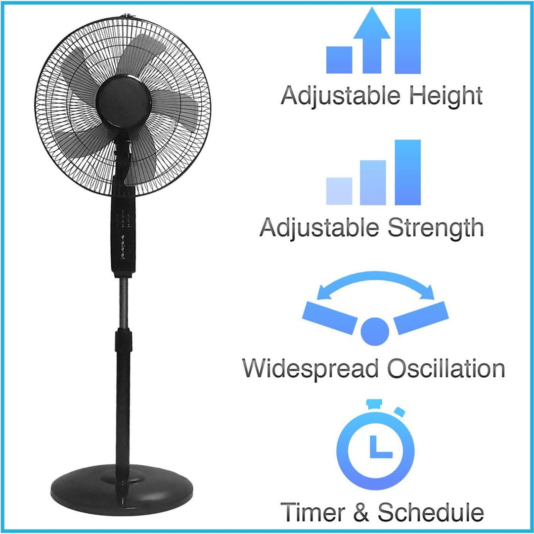 Technical Pro 16 Inch WIFI Oscillating Fan Black Voice Control Smart Home App Image 4